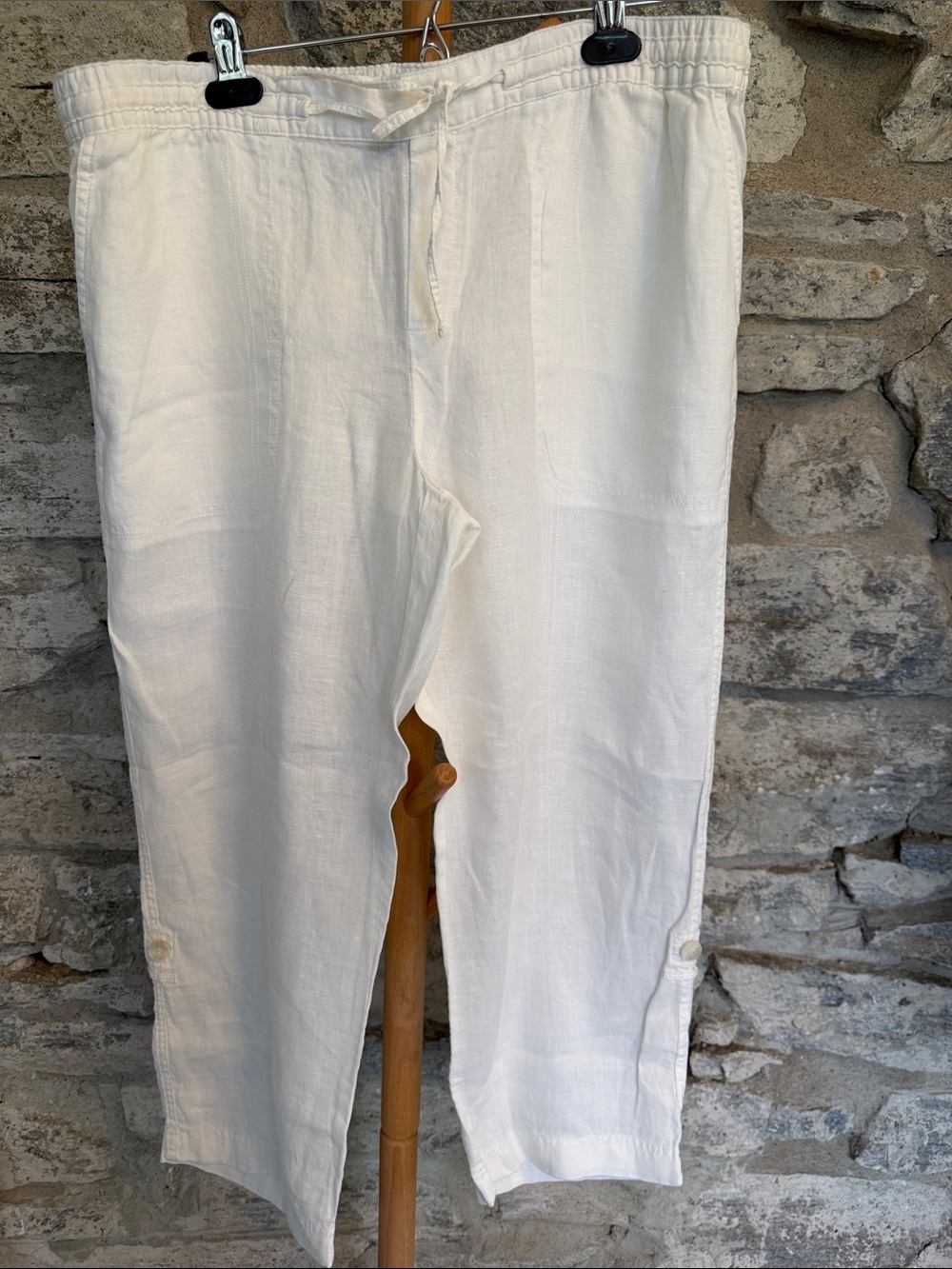 Lord & Taylor Drawstring Linen Pants